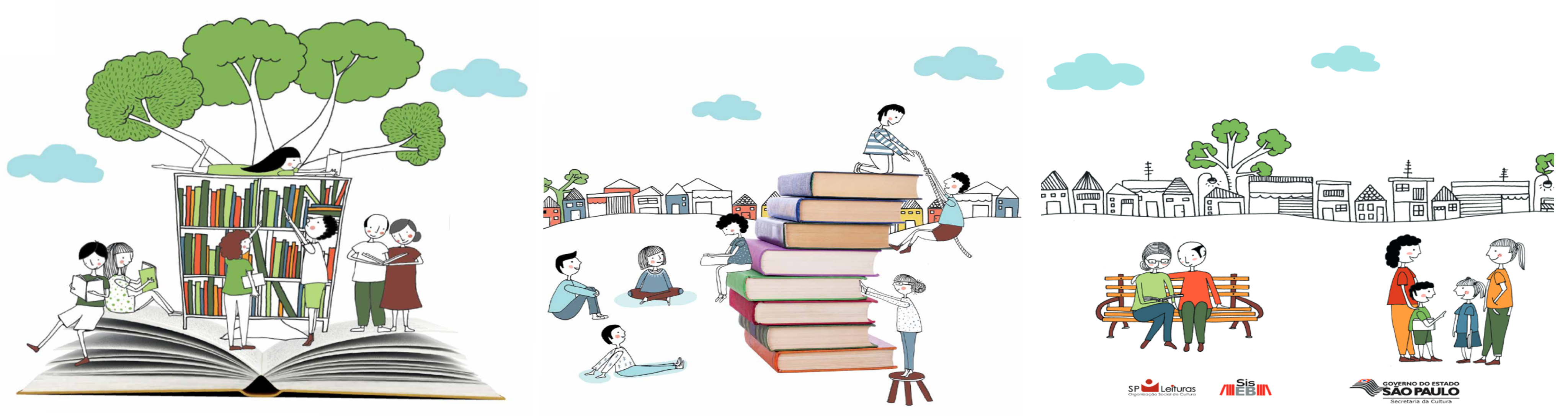 Ilustração de Graziella Mattar, em Sustentabilidade como mobilizar pessoas e recursos para sua biblioteca